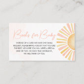 サンシャインベイビーシャワーのベビー エンクロージャーカード (正面)