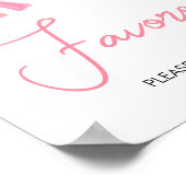 サンシャインベイビーシャワーの恩恵を少しピンク色に ポスター (角)