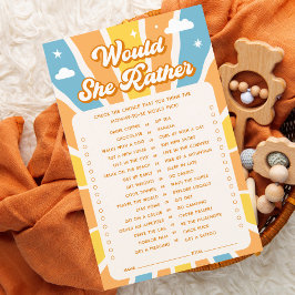 サンシャインベイビーシャワーは彼女はむしろゲームだろう