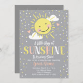 サンシャインベイビーシャワーパーティー招待状 招待状 (正面/裏面)