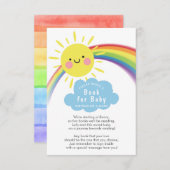 サンシャインベイビーシャワーベビー用ブック エンクロージャーカード (正面/裏面)