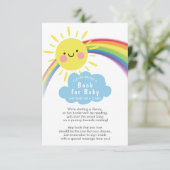 サンシャインベイビーシャワーベビー用ブック エンクロージャーカード (スタンド正面)