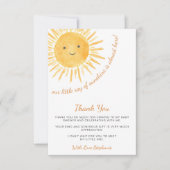 サンシャインベイビーシャワー光線 サンキューカード (正面)