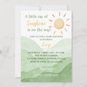 サンシャインベイビーシャワー招待状 招待状 (正面)