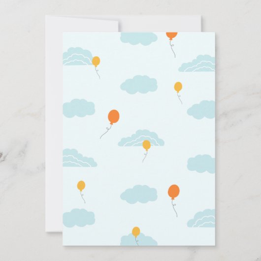 サンシャインベイビーシャワー招待状 招待状 (裏面)