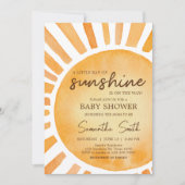 サンシャインベイビーシャワー 招待状 (正面)