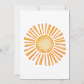 サンシャインベイビーシャワー 招待状 (裏面)