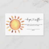 サンシャインベビーおむつラッフル エンクロージャーカード (正面)