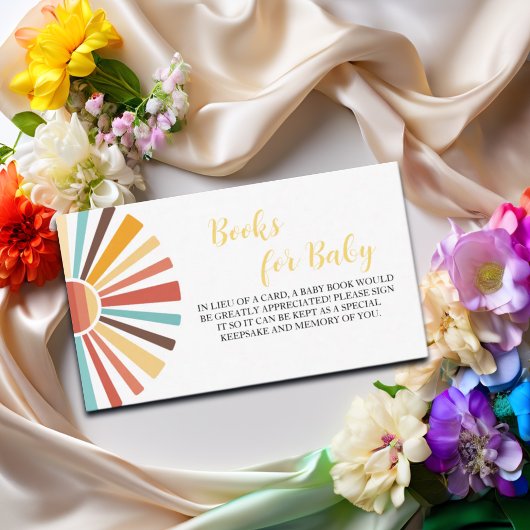 サンシャインベビーの赤ちゃんシャワー用書籍 エンクロージャーカード