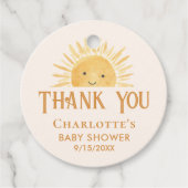 サンシャインベビーシャワーありがとう フェイバータグ (正面)