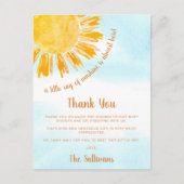 サンシャインベビーシャワーありがとう ポストカード (正面)