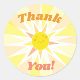 サンシャインベビーシャワーありがとう ラウンドシール