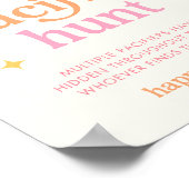 サンシャインベビーシャワーおしゃぶり狩りゲームサイン ポスター (角)