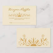 サンシャインベビーシャワーおむつラッフルカード エンクロージャーカード (正面/裏面)