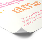 サンシャインベビーシャワーおむつラッフルサイン ポスター (角)