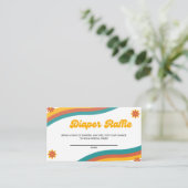 サンシャインベビーシャワーおむつラッフルチケット エンクロージャーカード (スタンド正面)