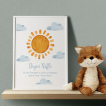 サンシャインベビーシャワーおむつラッフル