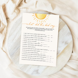 サンシャインベビーシャワーとパパは何と言った 招待状