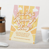 サンシャインベビーシャワーどのように大きいお母さんの腹 台座サイン (インサイチュ)