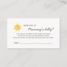 サンシャインベビーシャワーどのように大きいmommys腹 エンクロージャーカード