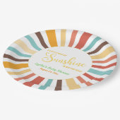 サンシャインベビーシャワーの小さな光線 ペーパープレート (アングル)