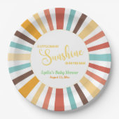 サンシャインベビーシャワーの小さな光線 ペーパープレート (正面)