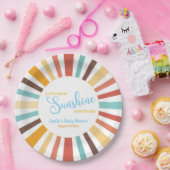 サンシャインベビーシャワーの小さな光線 ペーパープレート (パーティー)