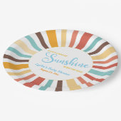 サンシャインベビーシャワーの小さな光線 ペーパープレート (アングル)