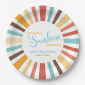 サンシャインベビーシャワーの小さな光線 ペーパープレート (正面)