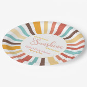 サンシャインベビーシャワーの小さな光線 ペーパープレート (アングル)