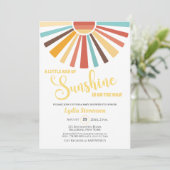 サンシャインベビーシャワーの小さな光線 招待状 (スタンド正面)