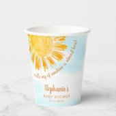 サンシャインベビーシャワーの小さな光線 紙コップ (正面)