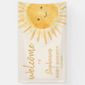 サンシャインベビーシャワーへようこそ 横断幕 (縦)