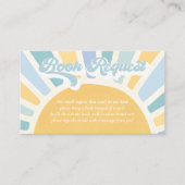 サンシャインベビーシャワーぼうレトロブックリクエスト エンクロージャーカード (正面)