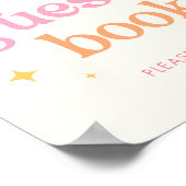 サンシャインベビーシャワーゲストブックサイン ポスター (角)