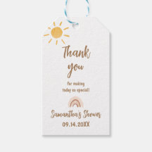 サンシャインベビーシャワーサンキューラベル