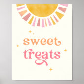 サンシャインベビーシャワースイートトリートサイン ポスター (正面)