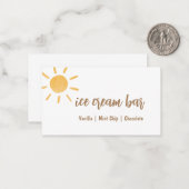 サンシャインベビーシャワービュッフェカード ノートカード (正面/裏面インサイチュ)