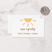 サンシャインベビーシャワービュッフェカード ノートカード (正面/裏面インサイチュ)