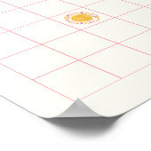 サンシャインベビーシャワービンゴゲームプリント ポスター (角)