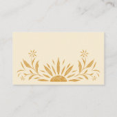 サンシャインベビーシャワーブックベビー挿入カード エンクロージャーカード (裏面)