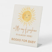 サンシャインベビーシャワーベビー線用の本 台座サイン (正面)
