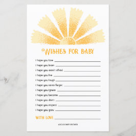 サンシャインベビーシャワーベビー