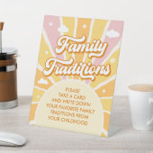 サンシャインベビーシャワー家族の伝統 台座サイン (インサイチュ)