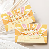 サンシャインベビーシャワー彼女の腹のゲームはどのぐらい大きい エンクロージャーカード