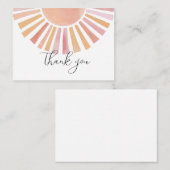 サンシャインベビーシャワー感謝していユー ノートカード (正面/裏面)