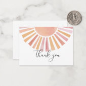 サンシャインベビーシャワー感謝していユー ノートカード (正面/裏面インサイチュ)