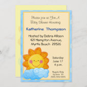 サンシャインベビーシャワー招待状 招待状 (正面/裏面)