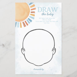 サンシャインベビーシャワー描画ベビーゲーム