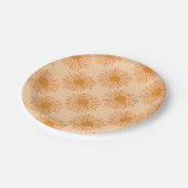 サンシャインベビーシャワー日が差すことオレンジ ペーパープレート (アングル)